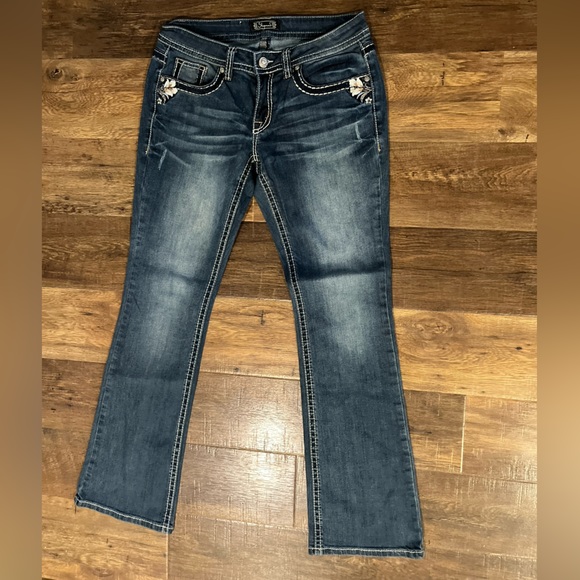 Shyanne Jeans Bootcut Shy Womens Size 29 Reg Country Floral Stretch - Picture 9 of 9